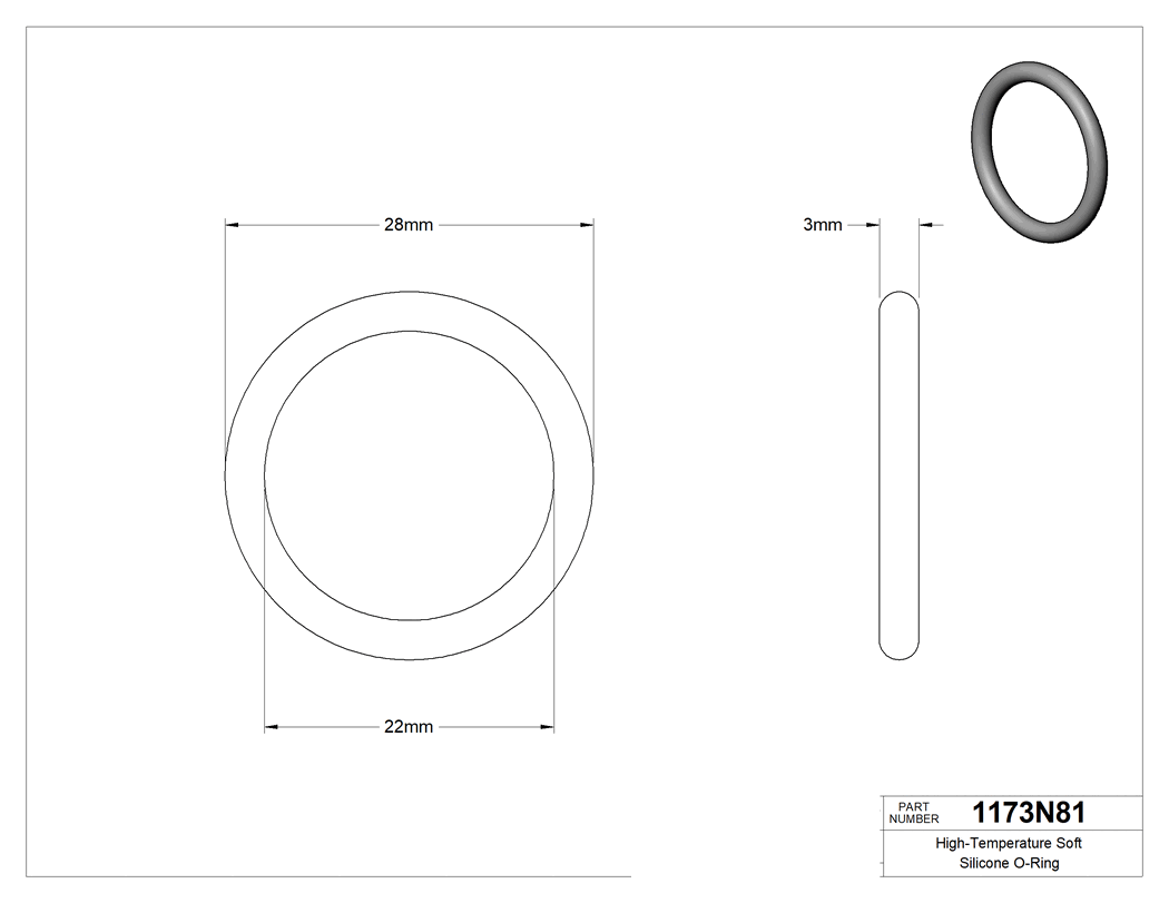 Technical drawing - 1173N81